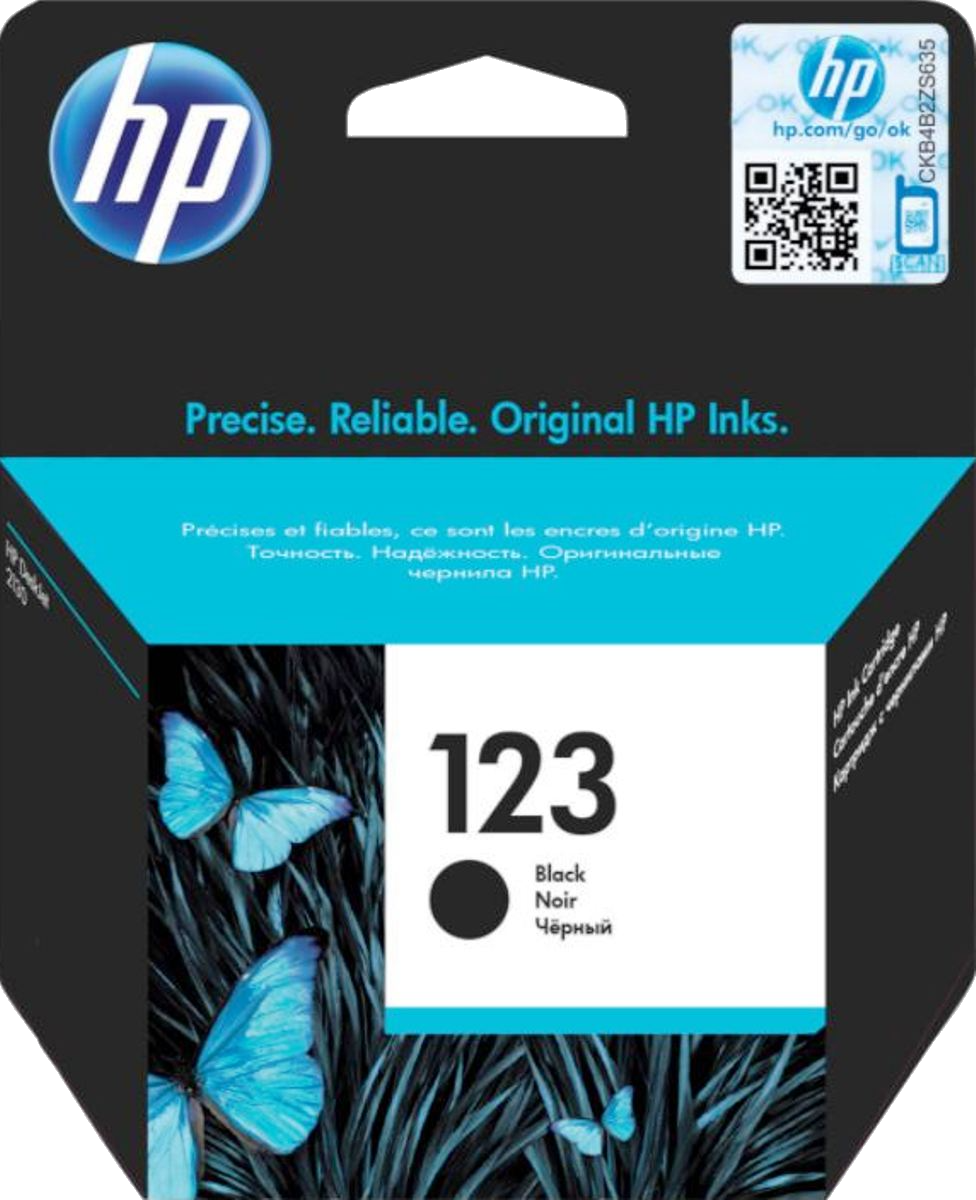 HP 123 BLACK - Click Image to Close